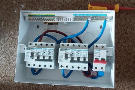 New consumer unit ready to install