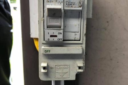 The consumer unit fed from a plug