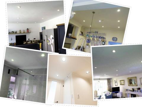 Examples of downlight jobs we've completed recently