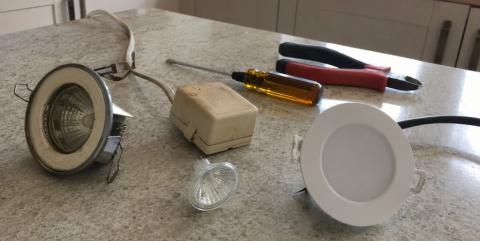 Should I upgrade halogen lights to LED fittings?