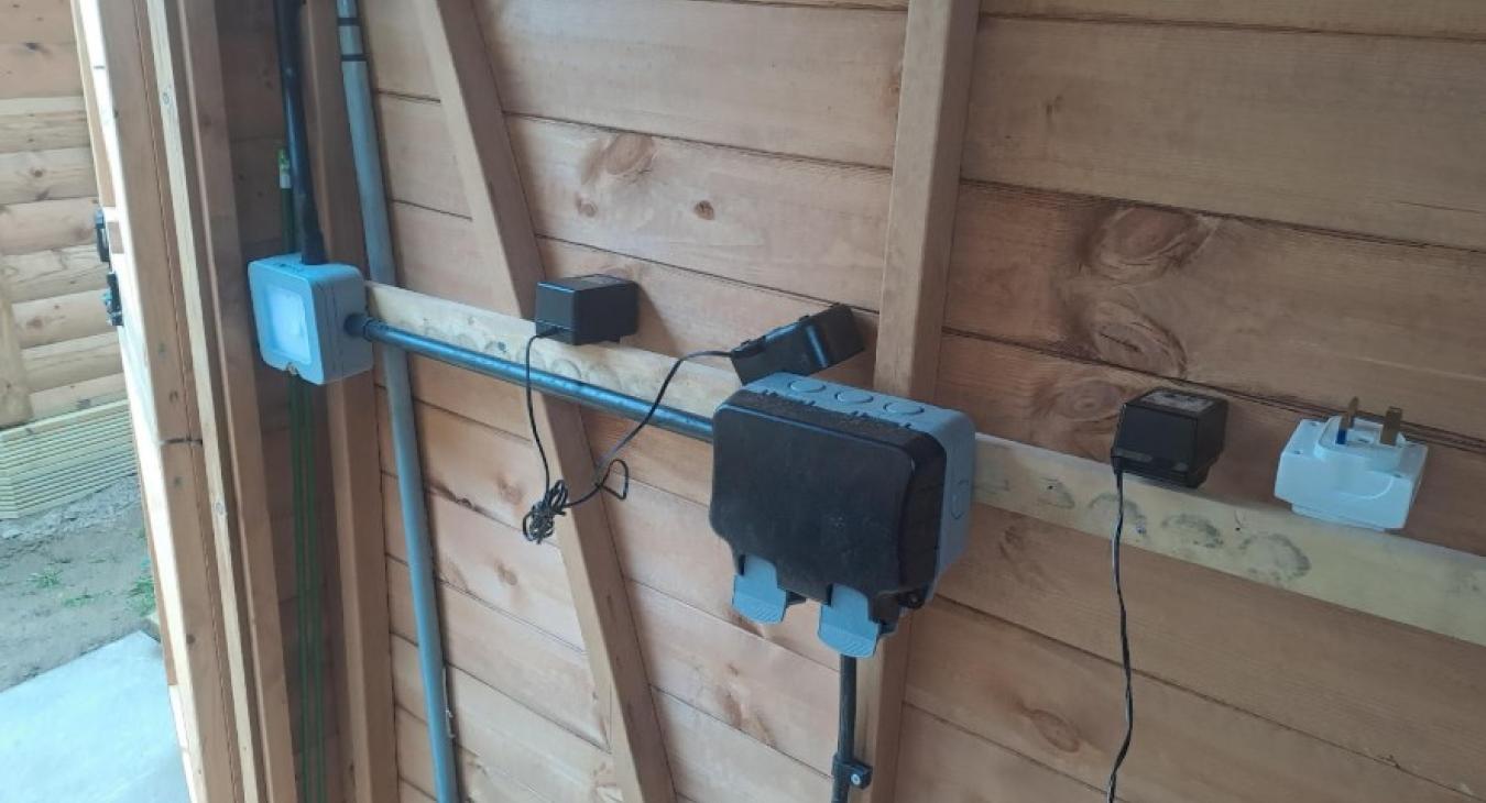 Potting Shed Electrical Installation in Amington