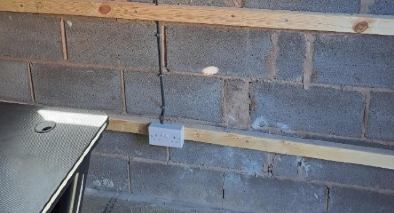 Garden Office Socket Installation in Two Gates, Tamworth